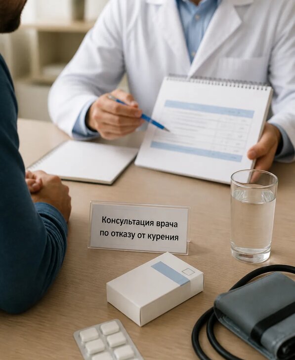 Консультация врача по отказу от курения для взрослых в Заинске